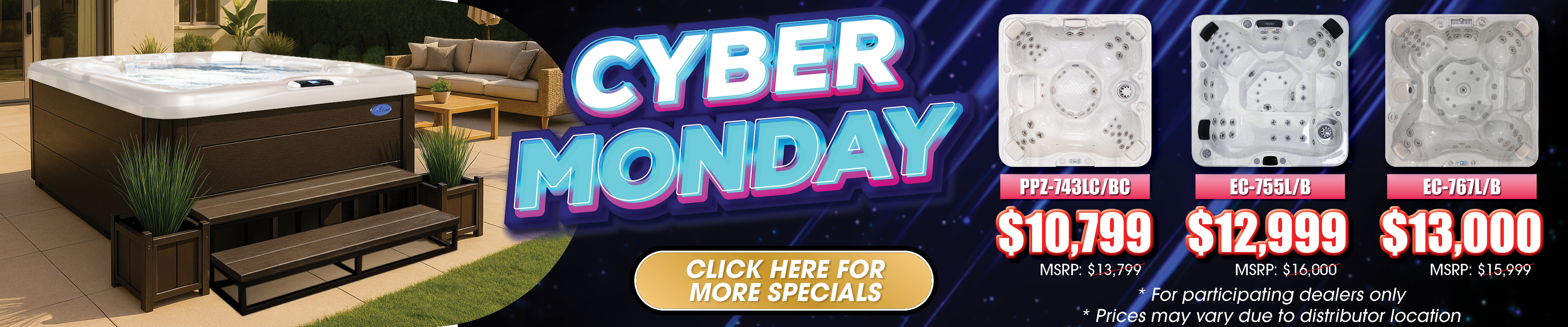 Calspas hot tub being used in a family setting - Lafayette